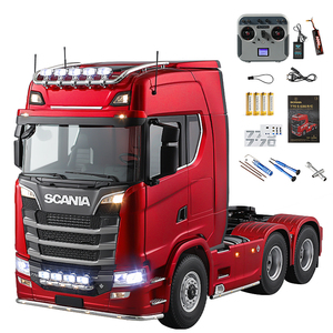 รถแทรกเตอร์ SJY-K5802 6x6 รถบรรทุก RC โลหะ พร้อมระบบเสียงและไฟ 2 สปีด ขนาด 1:14 ของเล่นแบบเปิดประตูได้ รุ่นสำหรับผู้เชี่ยวชาญ พร้อมรีโมทคอนโทรล 4 ช่อง - Product Image 6