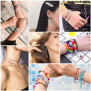 DIY pour <span class=keywords><strong>Amazon</strong></span> Explosions Collier de <span class=keywords><strong>perles</strong></span> Accessoire Boîte à bijoux à trois couches avec lettre Étoile Coeur de pêche <span class=keywords><strong>Perles</strong></span> dispersées mm - Product Image 3