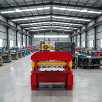Mesin Pembentuk Profil Atap Logam Portabel, Mesin Roll Forming Lembaran Atap IBR