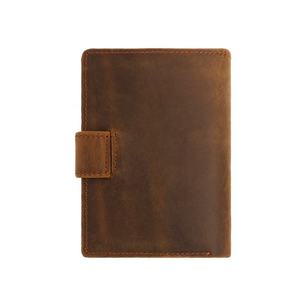 Portefeuille court pour homme en cuir de vache véritable, pochette tendance super stylée, porte-passeport, porte-cartes multifonction - Product Image 2