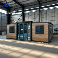 Casa Contenedor Expandible de Lujo a Precio de Fábrica, Impermeable, con Estructura de Acero, Plegable, Modular, Casa Pequeña Móvil con Baño Seco y Húmedo