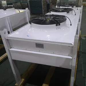 Air Cooled Condenser with large heat eachange refrigeration Unit 3 fans condenser for cold room