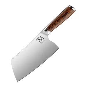 Cuchillos Messer couperet à découper chinois couteau de boucher en acier inoxydable à la main coupe-légumes forgé 7 pouces couperet de cuisine