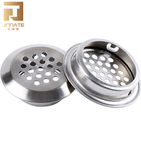 Grille de ventilation en acier inoxydable avec filet rond, couvercle de ventilation rond pour extérieur
