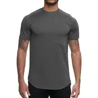 OEM индивидуальная Мужская футболка с круглым вырезом, Высококачественная тонкая легкая спортивная дышащая Футболка реглан для мужчин
