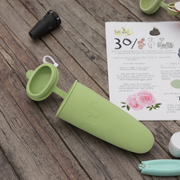 Moules à sucettes glacées en silicone Tubes réutilisables multicolores pour congélateur à glaçons DIY avec couvercle amovible écologique sans BPA