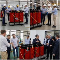 Transformateur de puissance triphasé à résine coulée de type sec 10 kV 380 V personnalisable en usine pour postes de transformation intérieurs