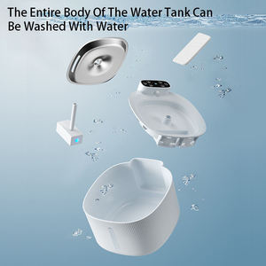 Bebedero <span class=keywords><strong>Inteligente</strong></span> para Mascotas, Perros y Gatos, Dispensador de Agua Automático de Acero Inoxidable, con Batería - Product Image 3