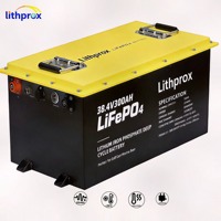 Batterie Lithium à Décharge Profonde 36V 300AH 10KW Grade A Stockage d'Énergie LiFePO4 Chauffée pour VR Prise RS485 Anderson CE RoHS IP67 OEM ODM