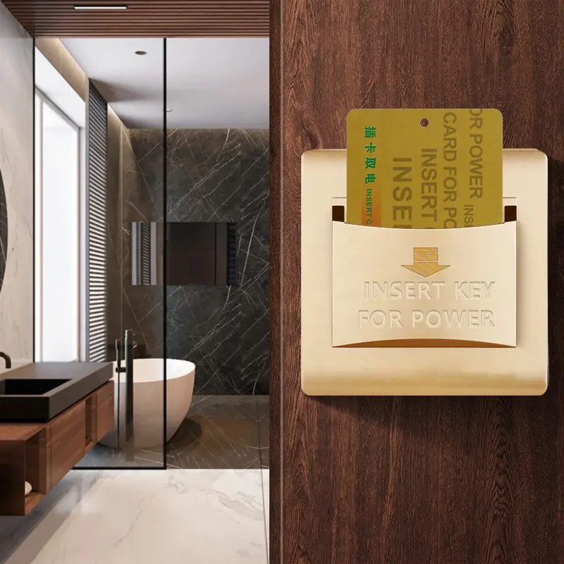 Herepow Hotel key card switch for electricity,rf card energy saving switch/key card holder/energy saver with door lock solution