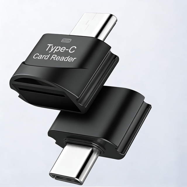 Factory Wholesale Type-C OTG Adapter External Card Reader for Computer and Mobile Phone TF Card and Memory Card Reader