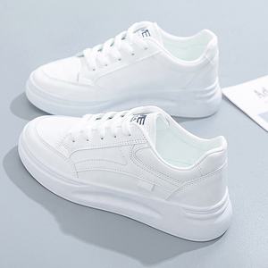 Zapatillas <span class=keywords><strong>de</strong></span> deporte con suela gruesa para mujer, calzado blanco informal versátil para mujer - Product Image 2