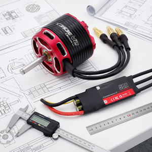 มอเตอร์ BLDC แบบเกียร์ดาวเคราะห์กำลังสูง 25A 48V 72V 3000W พร้อมเซ็นเซอร์ฮอลล์และคอนโทรลเลอร์ที่เข้ากันได้สำหรับโดรน RC FPV - Product Image 1