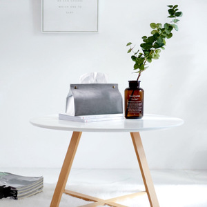 Boîte à mouchoirs sur mesure de style minimaliste moderne, boîte à mouchoirs de salon pour bureau, sac à mouchoirs en cuir PU. - Product Image 1