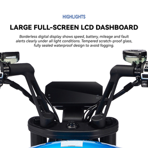 Scooter électrique JOYKIE 72V 58AH 4000W, moteur roue arrière, cyclomoteur urbain pour adultes avec frein combiné - Product Image 3