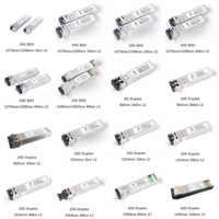 Módulo SFP+ 10G, 300m, 3km, 10km, 20km, 40km, 60km, 80km, 100km, 110km, Transceptor Óptico de Fibra Ethernet 10GE OEM