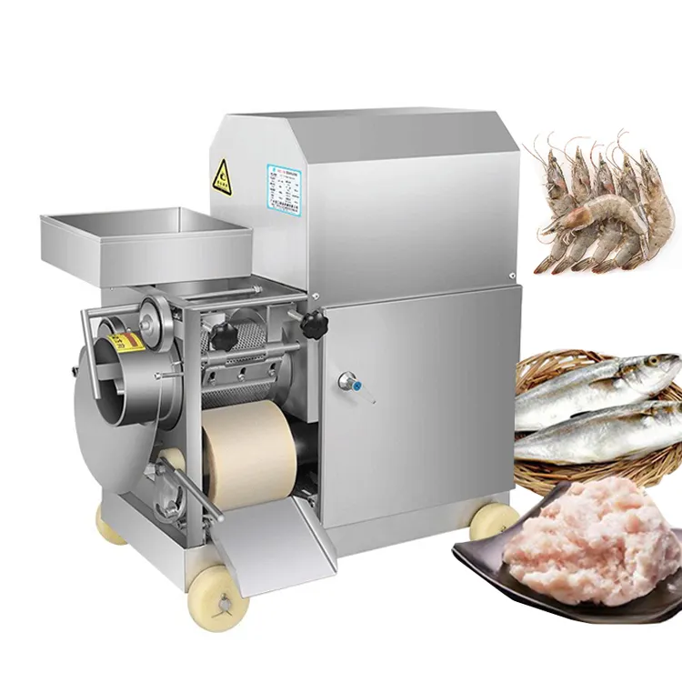 Kommerzielle vollautomatische Multifunktions-Separatormaschine für gefrorenes Fisch Fleisch / Shrimp-Kraben-Schale-Entfernungsmaschine