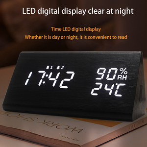 Reloj <span class=keywords><strong>Despertador</strong></span> Digital Inteligente con 3 Configuraciones, Múltiples Tonos de Llamada, Brillo Ajustable, Humedad, Temperatura, para Oficina - Product Image 2