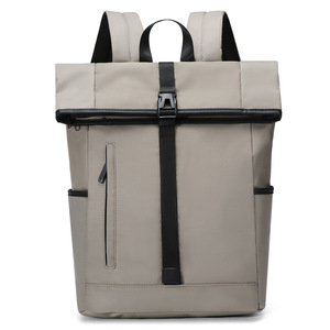 16" Unisex Waterproof <b>Laptop</b> <b>Backpack</b> Zipper Closure Large Capacity Eco-Friendly Arcuate Shoulder Strap for Outdoor Travel Use - Product Image 4