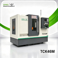 Tour CNC Fanuc GSK TCK46M à servomoteur, petit tour horizontal à broche unique, moyenne capacité, banc plat, haute précision