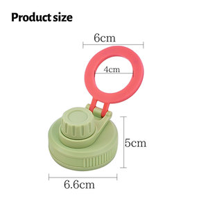 Đầy Màu sắc leakproof từ nhựa phòng tập thể dục nắp chai cho miệng rộng thể thao chân không Bình với chân máy điện thoại chủ - Product Image 5