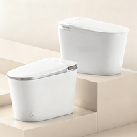 WC intelligent à poser au sol, en céramique haut de gamme, bidet intelligent, toilette électrique à chasse automatique avec télécommande
