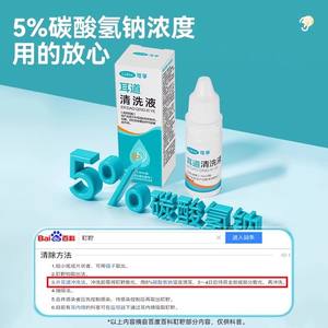 Gotas de bicarbonato de sodio Kefu Medical para niños y adultos, dispositivo para suavizar la cera del oído y limpiar el canal auditivo, cera del oído - Product Image 4