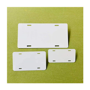 Venta Popular brillo blanco mate sublimación aluminio Auto matrícula espacios en blanco Metal 12 ''X 6'' etiquetas <span class=keywords><strong>de</strong></span> coche para accesorios <span class=keywords><strong>de</strong></span> automóviles - Product Image 2