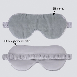 Máscara <span class=keywords><strong>de</strong></span> viaje para dormir al por mayor personalizada, máscara <span class=keywords><strong>de</strong></span> Ojos <span class=keywords><strong>de</strong></span> seda <span class=keywords><strong>de</strong></span> terciopelo para dormir - Product Image 2
