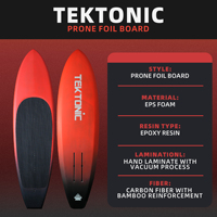 Planche de foil OEM sur mesure pour la pratique en position couchée |   Planche de hydrofoil professionnelle en carbone, bambou, EPS et époxy, laminée à la main sous vide, directement de l'usine