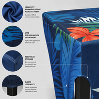 Nappe en polyester noir de 6 pieds, housse de table ajustée pour fêtes, mariages, dîners, lavable en machine, sans plis, vente en gros