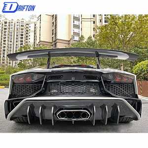Pare-chocs arrière pour Lamborghini Aventador LP700 LP720 LP740 LP750 2011-2022 SV Style sec pièces en fibre de carbone - Product Image 2