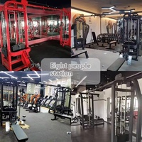 Estación de Entrenamiento Integral con Estructura de Puerta Dragón para Ocho Personas, con Plataformas para Cuatro o Cinco Personas, para Pesca de Grandes Peces