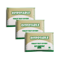 Protège-siège de toilette jetable compact pour salle de bain