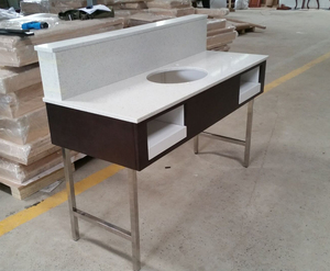 맞춤형 스타일 호텔 욕실 공급 업체 화장대 캐비닛 2 개의 서랍이있는 현대적인 디자인 - Product Image 4