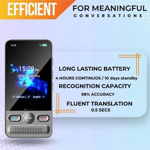 Penna Intelligente AI 2025 con Integrazione ChatGPT, Traduzione Vocale in 142 <span class=keywords><strong>Lingue</strong></span>, Sistema Operativo Android, Display IPS, <span class=keywords><strong>Traduttore</strong></span> - Product Image 3