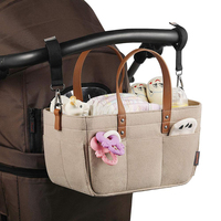 Sac suspendu personnalisé de grande taille, sac à couches, caddie à couches, organisateur d'accessoires de bébé