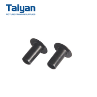 Rivets tubulaires en métal noir de qualité industrielle pour la fixation de cadres photo et de supports, vente en gros