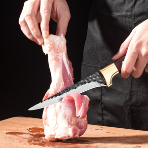 Vente flash : Couteau à désosser, à éplucher et à raser, forgé à la main, tranchant, pour tuer les porcs, les bovins et les moutons - Product Image 4