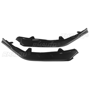 ลิ้นกันชนหน้ารถยนต์สีดำ/ลายคาร์บอนไฟเบอร์ สำหรับ Toyota Corolla SE XSE 2021 - Product Image 5