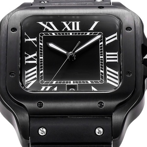Reloj Automático de Lujo para Hombre con Movimiento Mecánico Santoses Miyota 9015 de Calidad Original TOP, Estilo Darth Vader, Tipo <span class=keywords><strong>Cartier</strong></span> - Product Image 3