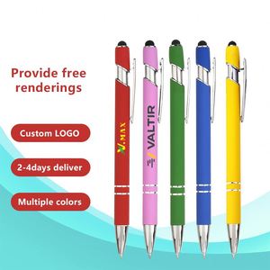 Bolígrafo Deportivo Personalizado de Fábrica con Logotipo, 2 en 1, Bolígrafo de Metal con Punta Táctil de 0.5mm, Promocional, Personalizado con Logotipo - Product Image 1