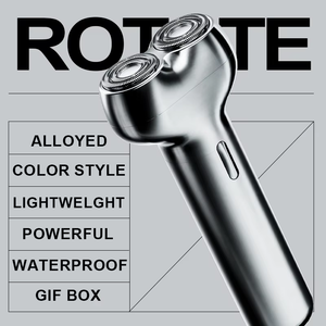 For Electric Shaver Rotary Razor <b>Men</b> Magnetic Double Ring Floating <b>Cutter</b> Head Mini Rechargeable Shaving Body Household - Product Image 3
