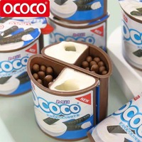 OCOCO Barra de Galleta de Glucosa Comestible con Sabor a Crema de Chocolate Crujiente Dulce de 40 g, Barra de Galleta para Niños, Refrigerio, Alimento para Oficina