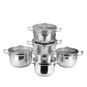 Bộ Đồ Nấu Ăn Panela Olla De Cocina, Bằng Thép Không Gỉ, Phong Cách Hàn Quốc