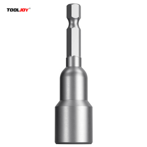 TOOLJOY Jeu de douilles à chocs magnétiques pour <span class=keywords><strong>visseuse</strong></span>, métriques 6mm-19mm, adaptateur de foret à queue hexagonale avec finition brute, support OEM - Product Image 2