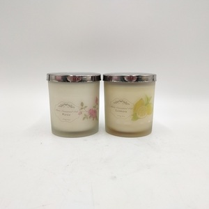 Nến thơm nghệ thuật sáp đậu nành Citta, thủy tinh mờ, nhãn hiệu riêng, mùi trái cây, nến sang trọng, màu trắng mờ - Product Image 4