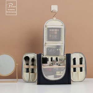 Beuiling กระเป๋าเครื่องแป้งสีน้ำเงินเข้ม, กระเป๋าเครื่องสำอางที่ยั่งยืนอย่างเหนือชั้นกระเป๋าเก็บเครื่องสำอางราคาไม่แพง - Product Image 3