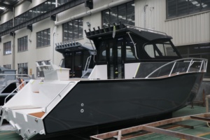 7.5m x 2.44m 8 personnes pêche <span class=keywords><strong>bateau</strong></span> en aluminium Poseidon marque Profisher série cabine <span class=keywords><strong>bateau</strong></span> pour famille ami été pêche au large - Product Image 2