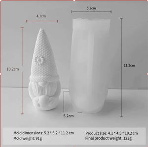 Moule en silicone 3D pour bougie en forme d'œuf <span class=keywords><strong>de</strong></span> Pâques <span class=keywords><strong>et</strong></span> <span class=keywords><strong>de</strong></span> lapin, blanc, pour <span class=keywords><strong>bricolage</strong></span>, gnome, nain, bougie parfumée, ornement en plâtre - Product Image 2